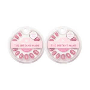 2 Pack Olive & June Instant Mani Press-On Fake Nails Extra Short World Lit 42 ea